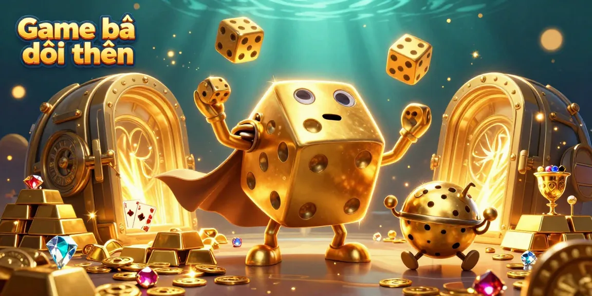 Experience thrilling wins with Game bài đổi thưởng amidst sparkling treasures and vibrant characters.