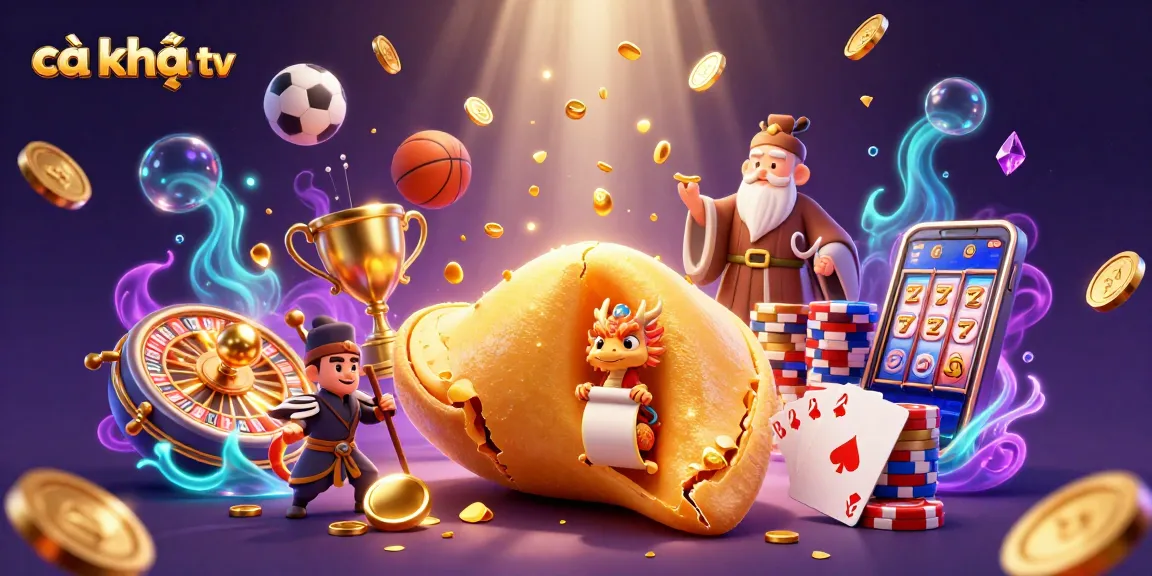 Experience vibrant gameplay with cà khịa tv featuring a dynamic illustration of animated characters amidst golden coins and casino elements.
